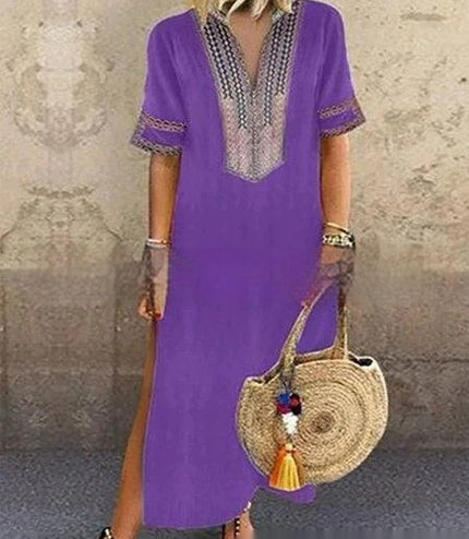 Furcal Lower Hem Casual Women's Length Dress