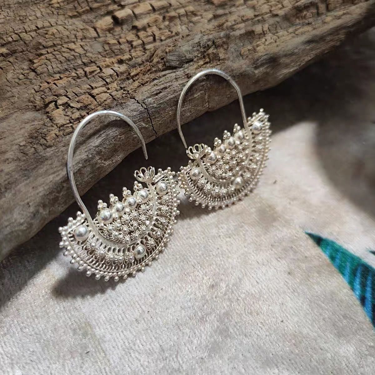 Earrings Traditional Zhot Featured Large Size