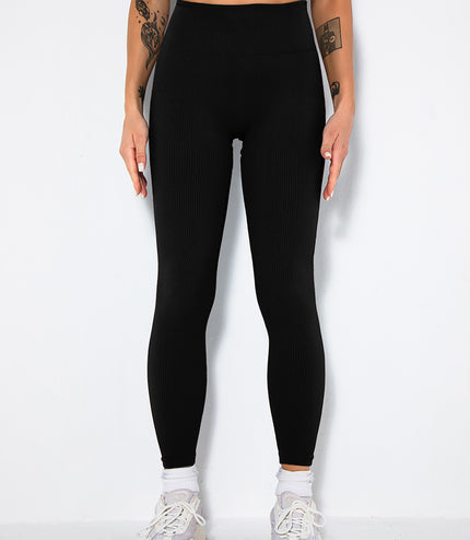 Butt Lifting Yoga Leggings Workout High Waist Tummy Control Ruched Booty Pants, Ribbed Seamless Leggings For Women High Waist Workout Gym Athletic Yoga Pants