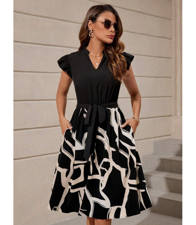 Summer Loose Casual Women's Butterfly Sleeve Dress