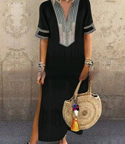 Furcal Lower Hem Casual Women's Length Dress