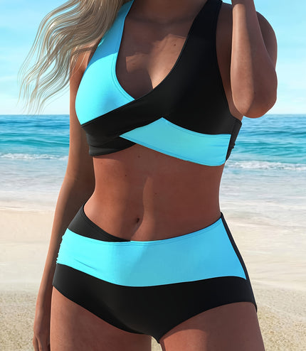 Women's Two-piece Casual Swimsuit P95 Black