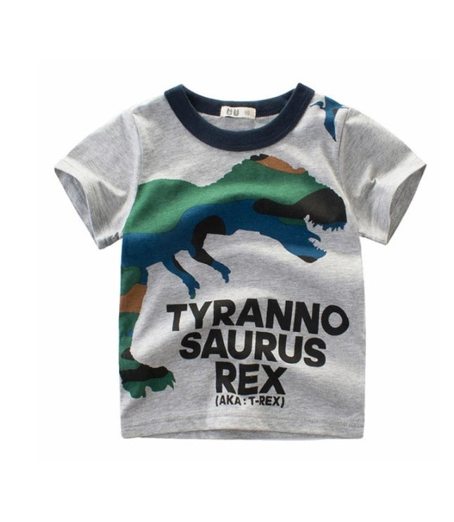 Children's Wear Summer New Korean Children's Boys Cotton T-shirt Men's Treasure In Children's Short Sleeves