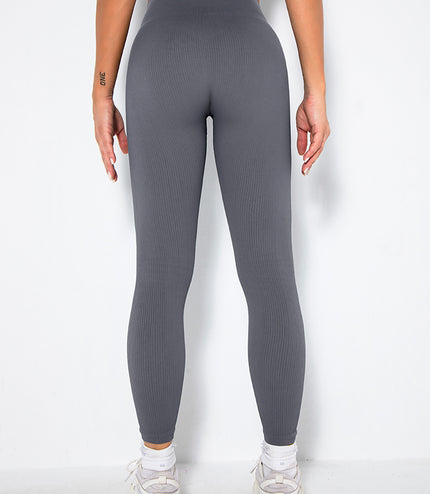 Butt Lifting Yoga Leggings Workout High Waist Tummy Control Ruched Booty Pants, Ribbed Seamless Leggings For Women High Waist Workout Gym Athletic Yoga Pants