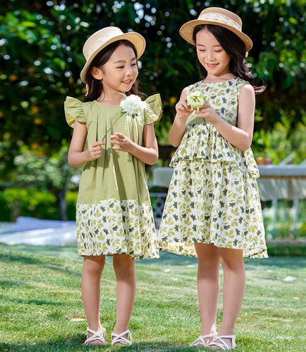 Children's Sisters Wear Children's Summer Dresses