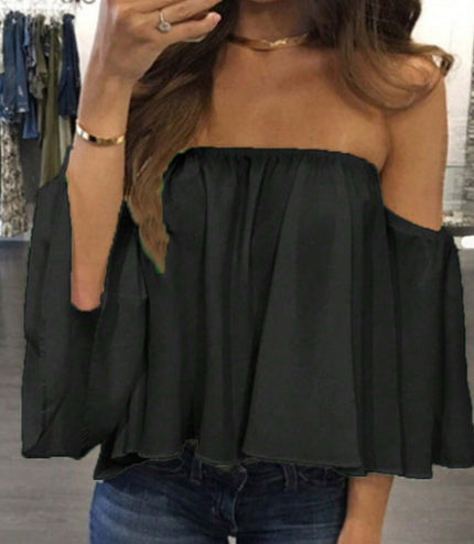 Casual Women's Loose Short Sleeved Blouse