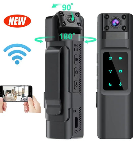 2024 NEW WIth Wifi Hotspot Mini Camera 1080P Portable Digital Video Recorder Body Camera Night Vision DVR Miniature Camcorder