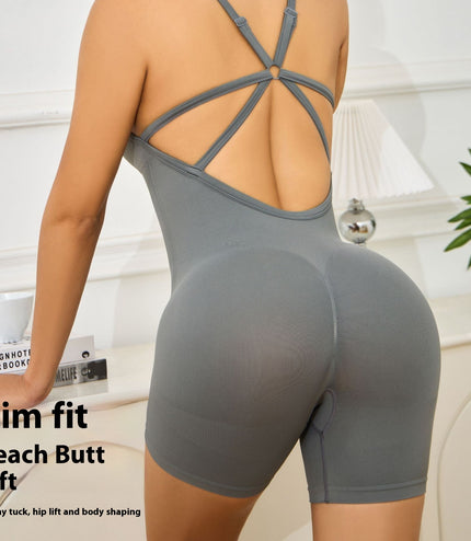 Seamless Motion Workout Beauty Back Yoga Jumpsuit