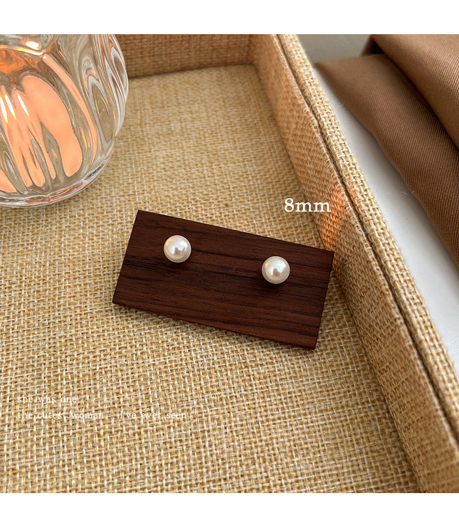 Pearl Retro French Simple Elegant Earrings