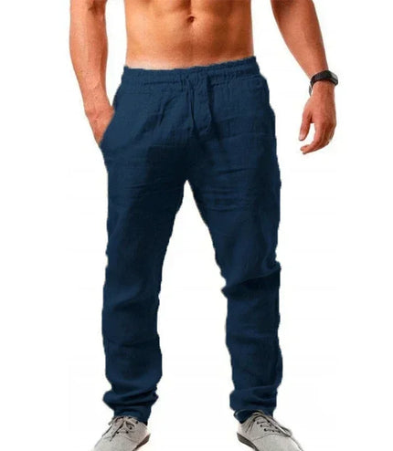 Men's Cotton Linen Wide-Leg Pants – Effortless Comfort &amp; Timeless Style