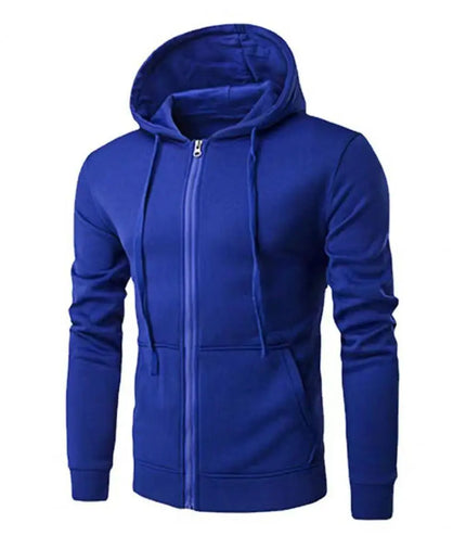 Autumn Men Sweatshirts Long Sleeve Jacket Hoodie Zipper Closure Jacket Male Hoodies Sweatshirt Slim Fit Male Clothing