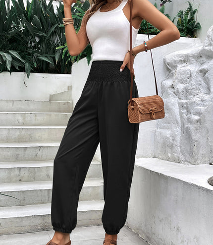 Elasticated High-waisted Wide-legged Niners
