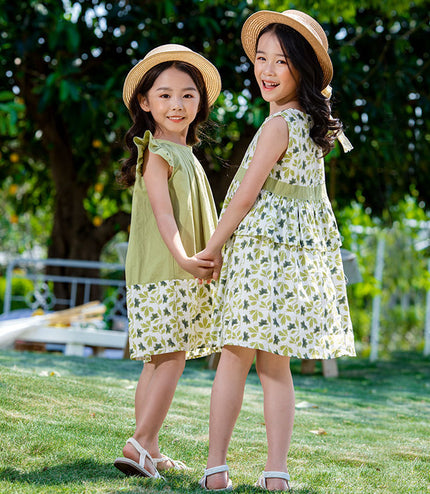 Children's Sisters Wear Children's Summer Dresses