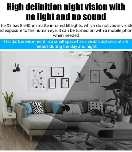 HD 1080P Mini Camera Wireless WiFi Baby Monitor Indoor Safety Security Surveillance Night Vision Camera IP Camera Recorder