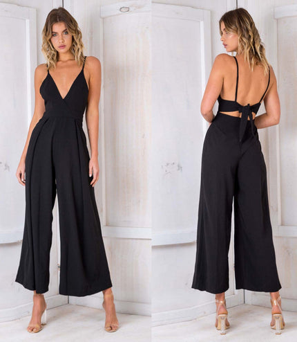 Bow tie loose trousers