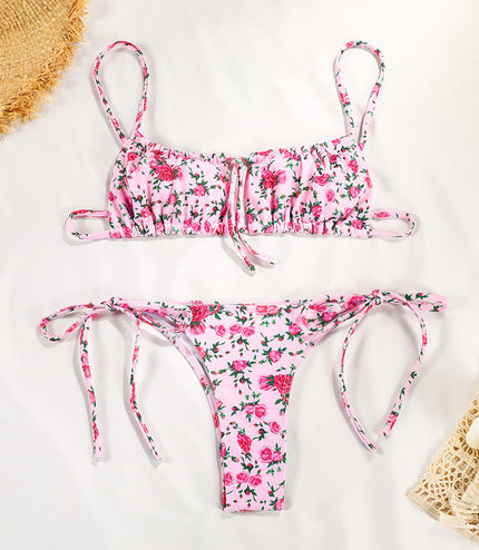 Swimwear Women's Printed Strap Bikini
