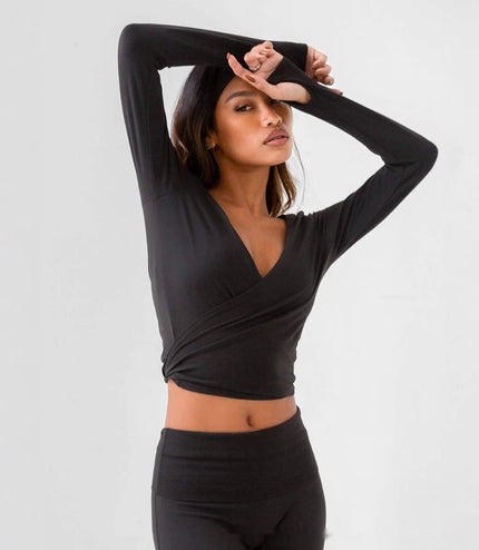 Spring Sports Workout Long Sleeve Yoga Clothes