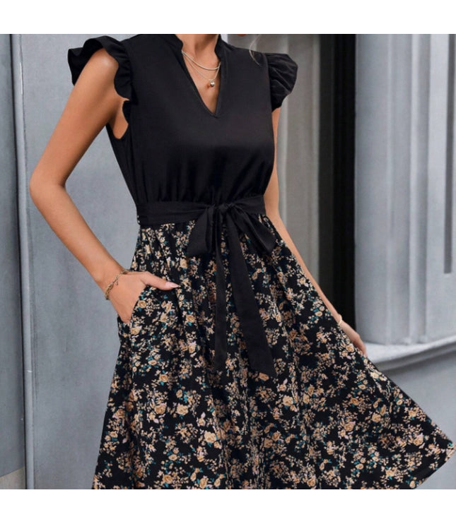 Summer Loose Casual Women's Butterfly Sleeve Dress