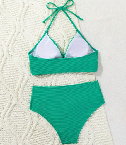 Women's Two-piece Casual Swimsuit P245 Green