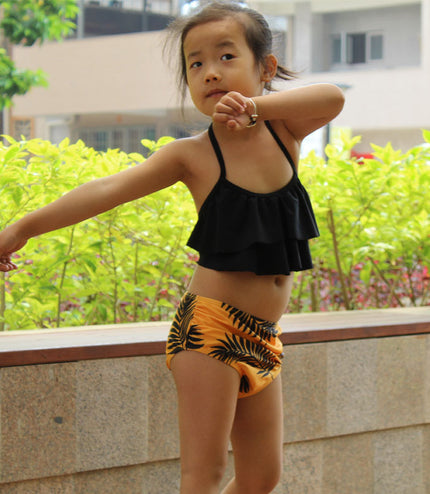 New Children's Swimsuit European And American High Waist Girls' Split Swimsuit Factory Wholesale