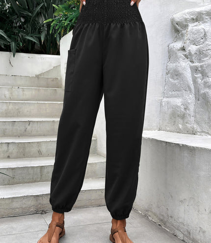 Elasticated High-waisted Wide-legged Niners