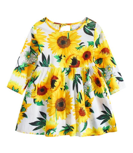 Style Floral Princess Dress Children's Clothing
