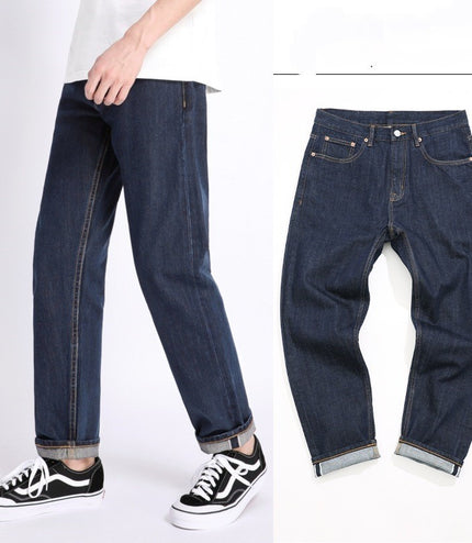 Autumn Dark Blue Loose Trendy Casual Jeans