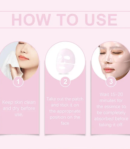 4PCS Bio-Collagen Face Mask – Deep Moisturizing &amp; Overnight Skin Renewal