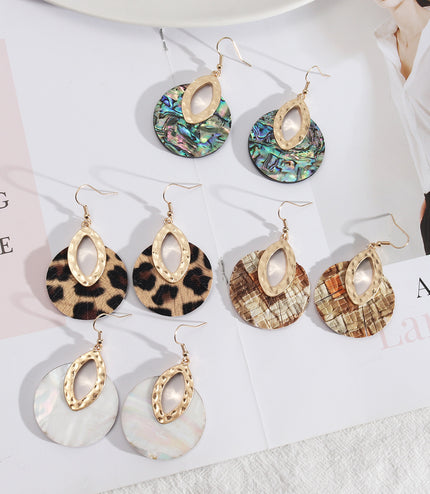 Personalized Retro Abalone Shell Exquisite Earrings