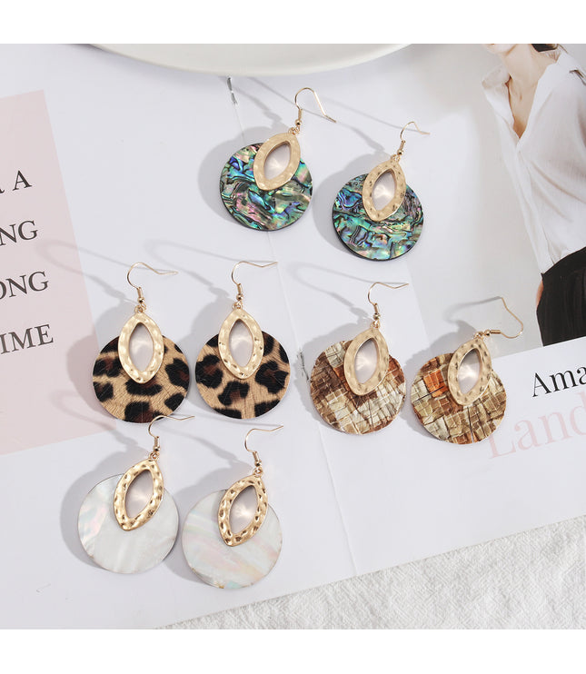 Personalized Retro Abalone Shell Exquisite Earrings
