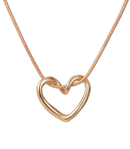Niche Hollow Heart Necklace For Women