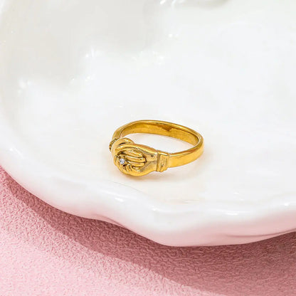 Ring with Zircon Accent