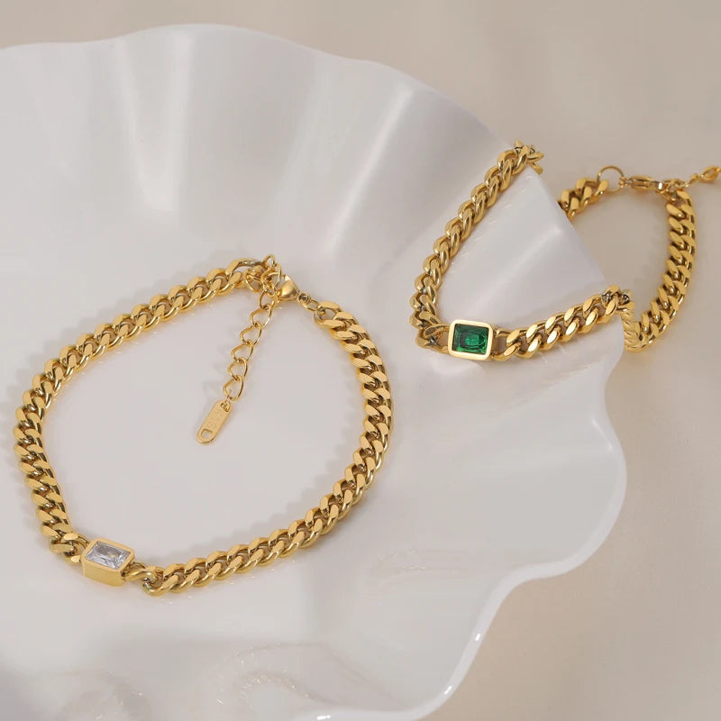 Crystal Pavé Toggle Padlock Bracelet