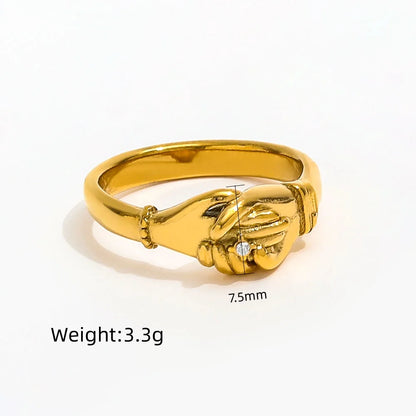 Ring with Zircon Accent