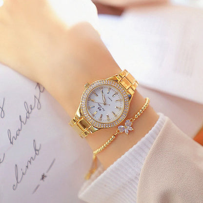 Watch with Crystal Diamond Accents