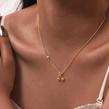 Cherry Pendant Necklace