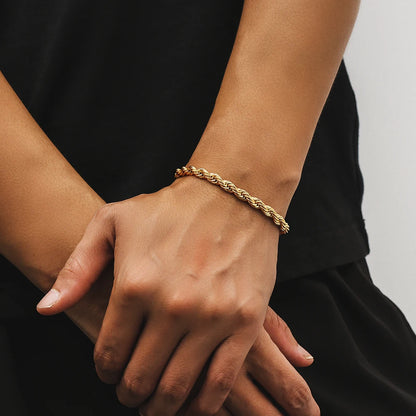 USA Twisted Rope Chain Anti Tarnish Bracelet