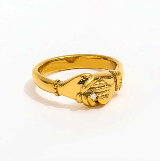 Ring with Zircon Accent