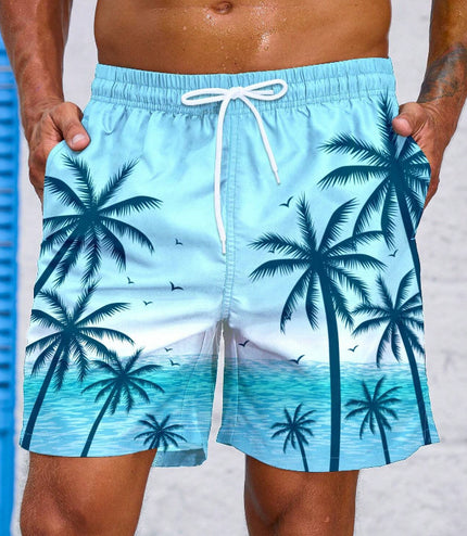 Fashion Loose Beach 3D Printed Men's Shorts