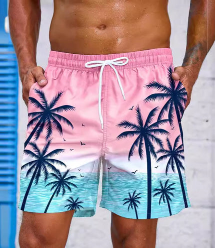 Fashion Loose Beach 3D Printed Men's Shorts