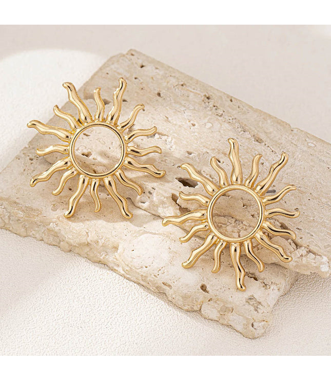 High Profile Retro Fashion SUNFLOWER Earrings For Women