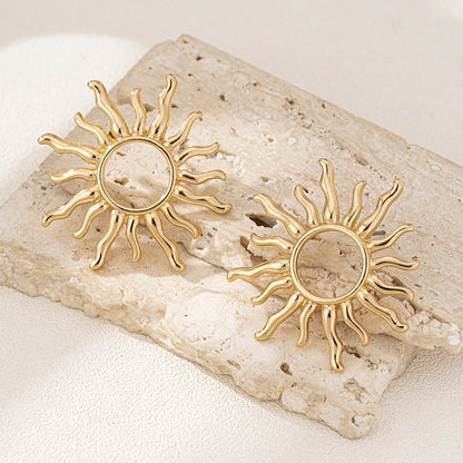 High Profile Retro Fashion SUNFLOWER Earrings For Women