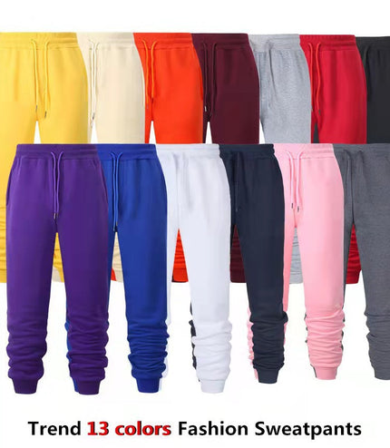 Men's Casual Solid Color Loose Track Pants