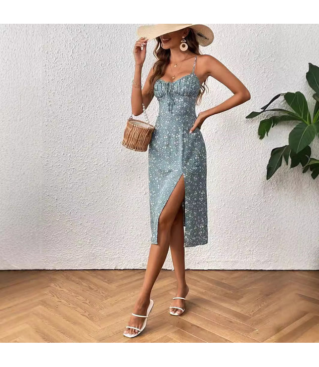 Fashion Women's Wear Backless Slit Dress