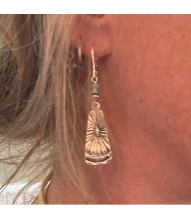 Bohemian Turquoise Earrings Retro Ethnic