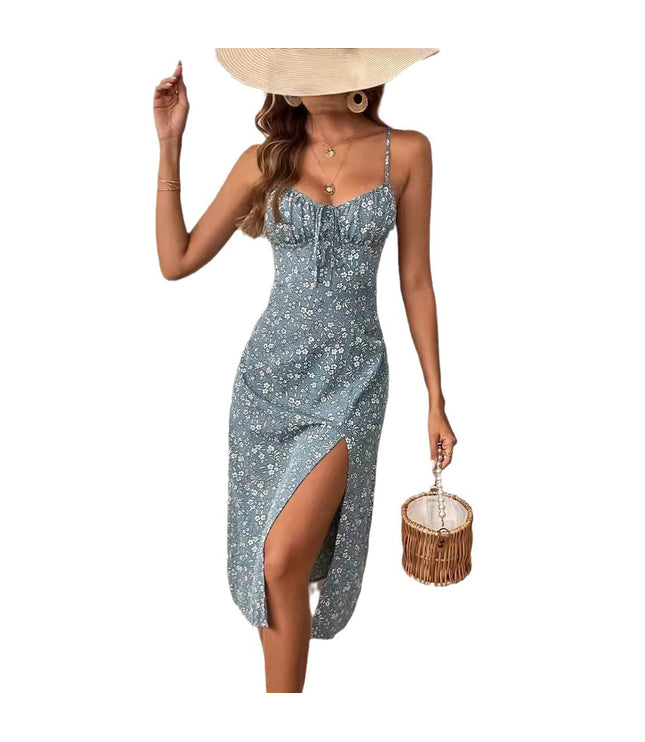 Fashion Women's Wear Backless Slit Dress