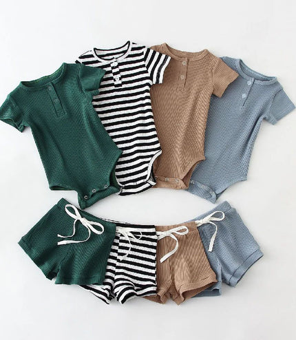 New Fashion Summer Round Neck Short Sleeves Blouse And Pants