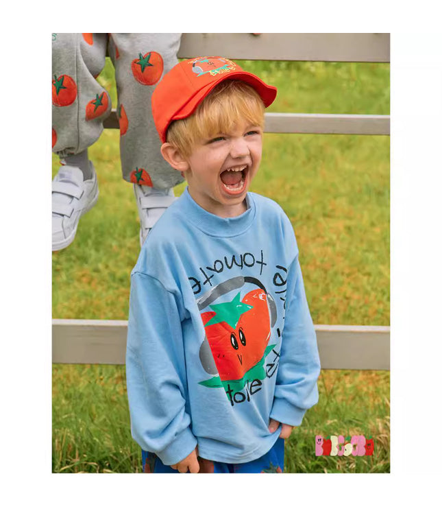 Children's Casual Loose Cartoon English Long Sleeve