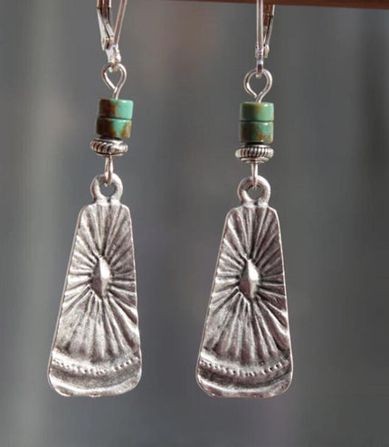 Bohemian Turquoise Earrings Retro Ethnic