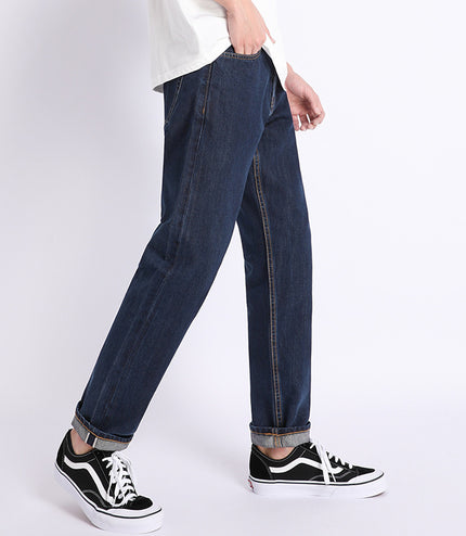 Autumn Dark Blue Loose Trendy Casual Jeans